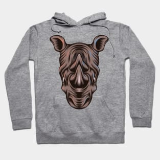 Rhino Head Hoodie